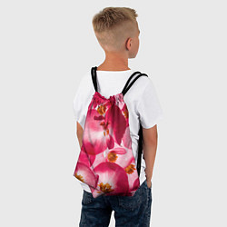 Рюкзак-мешок Цветы бегония текстура, цвет: 3D-принт — фото 2