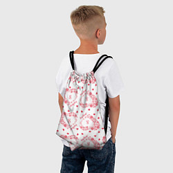 Рюкзак-мешок Праздничные сердечки с 8 марта, цвет: 3D-принт — фото 2
