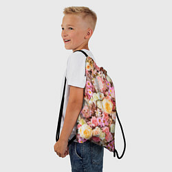 Рюкзак-мешок Тысяча цветов, цвет: 3D-принт — фото 2