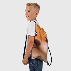 Рюкзак-мешок Милый доге мем, цвет: 3D-принт — фото 2
