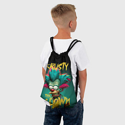 Рюкзак-мешок Клоун Красти из Симпсонов, цвет: 3D-принт — фото 2
