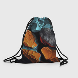 Рюкзак-мешок Цветные камни, цвет: 3D-принт