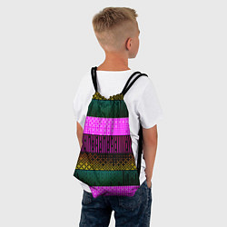 Рюкзак-мешок Patterned stripes, цвет: 3D-принт — фото 2
