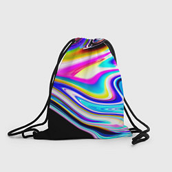 Рюкзак-мешок Неоновые размытые краски, цвет: 3D-принт