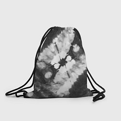 Рюкзак-мешок Черно-белый тай-дай, цвет: 3D-принт