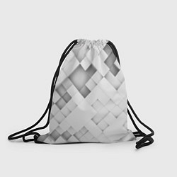 Рюкзак-мешок Серые кубы на белом, цвет: 3D-принт
