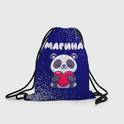 Рюкзак-мешок Марина панда с сердечком, цвет: 3D-принт