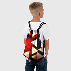 Рюкзак-мешок Плиты треугольники, цвет: 3D-принт — фото 2
