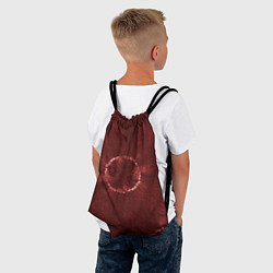 Рюкзак-мешок Красный круг тай-дай, цвет: 3D-принт — фото 2
