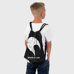 Рюкзак-мешок Date A Live с потертостями на темном фоне, цвет: 3D-принт — фото 2