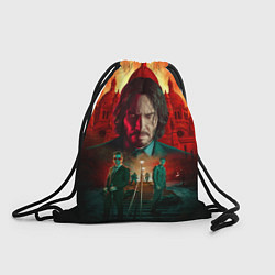 Рюкзак-мешок John Wick catholic church Paris, цвет: 3D-принт