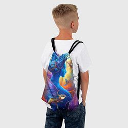 Рюкзак-мешок Синяя Фея, цвет: 3D-принт — фото 2