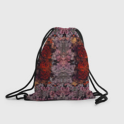 Рюкзак-мешок Розы и сирень, цвет: 3D-принт