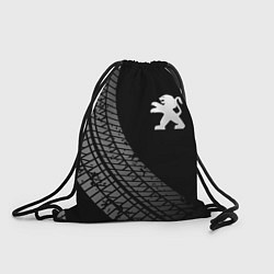 Рюкзак-мешок Peugeot tire tracks, цвет: 3D-принт