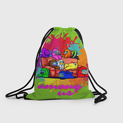 Рюкзак-мешок Among us splash meeting, цвет: 3D-принт