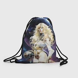 Рюкзак-мешок Космическая блондинка, цвет: 3D-принт