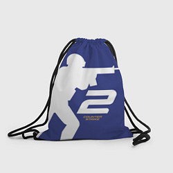 Рюкзак-мешок Counter Strike 2 силуэт, цвет: 3D-принт