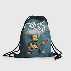 Рюкзак-мешок Rock n roll style Simpsons, цвет: 3D-принт