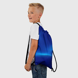 Рюкзак-мешок Blue dots, цвет: 3D-принт — фото 2