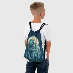 Рюкзак-мешок Старик с волком, цвет: 3D-принт — фото 2