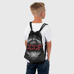 Рюкзак-мешок Герб Советского союза с надписью СССР, цвет: 3D-принт — фото 2