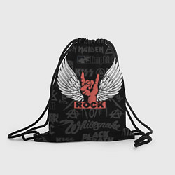 Рюкзак-мешок Рок хэви-метал, цвет: 3D-принт