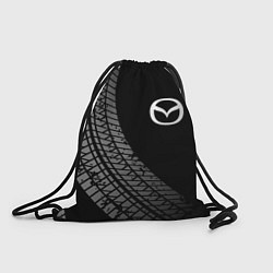 Рюкзак-мешок Mazda tire tracks, цвет: 3D-принт