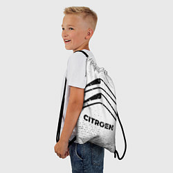 Рюкзак-мешок Citroen с потертостями на светлом фоне, цвет: 3D-принт — фото 2