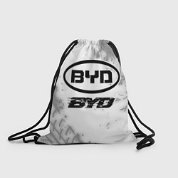 Рюкзак-мешок BYD speed на светлом фоне со следами шин, цвет: 3D-принт