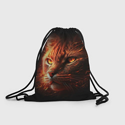 Рюкзак-мешок Огненный рыжий кот, цвет: 3D-принт