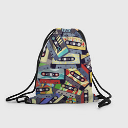 Рюкзак-мешок Касеты 80-е, цвет: 3D-принт