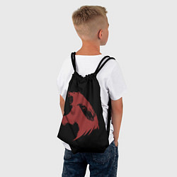 Рюкзак-мешок Red bear, цвет: 3D-принт — фото 2