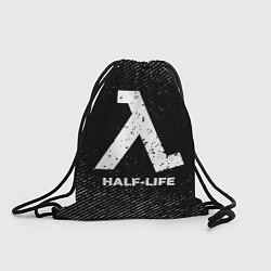 Рюкзак-мешок Half-Life с потертостями на темном фоне, цвет: 3D-принт