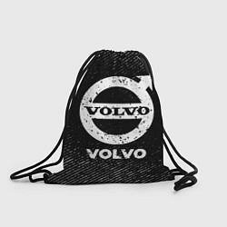 Рюкзак-мешок Volvo с потертостями на темном фоне, цвет: 3D-принт