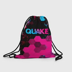 Мешок для обуви Quake - neon gradient: символ сверху