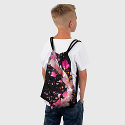 Рюкзак-мешок Вихрь розовых лепестков, цвет: 3D-принт — фото 2