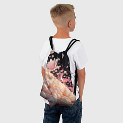 Рюкзак-мешок Множество розовых цветов, цвет: 3D-принт — фото 2