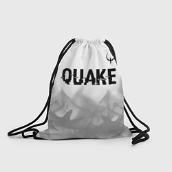Рюкзак-мешок Quake glitch на светлом фоне: символ сверху, цвет: 3D-принт