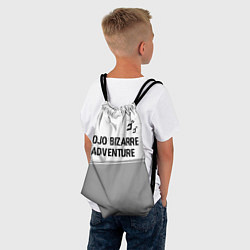 Рюкзак-мешок JoJo Bizarre Adventure glitch на светлом фоне: сим, цвет: 3D-принт — фото 2