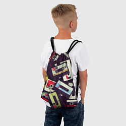 Рюкзак-мешок Кассета 90-е, цвет: 3D-принт — фото 2