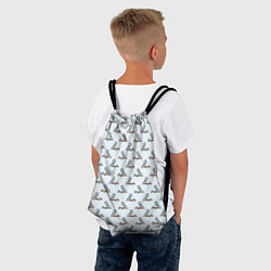 Рюкзак-мешок Совушки на ветках, цвет: 3D-принт — фото 2