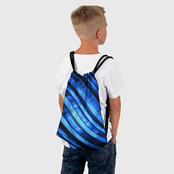 Рюкзак-мешок Темно-синий металлик, цвет: 3D-принт — фото 2