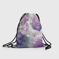 Рюкзак-мешок Сирень и Пионы Акварель, цвет: 3D-принт