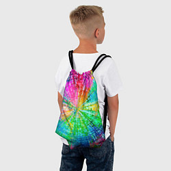 Рюкзак-мешок Радужное излучение, цвет: 3D-принт — фото 2