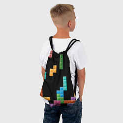 Рюкзак-мешок Тетрис падающие блоки, цвет: 3D-принт — фото 2