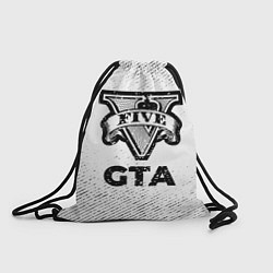 Рюкзак-мешок GTA с потертостями на светлом фоне, цвет: 3D-принт