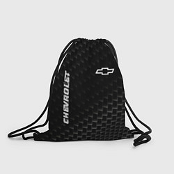 Рюкзак-мешок Chevrolet карбоновый фон, цвет: 3D-принт