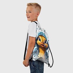 Рюкзак-мешок Забавный утенок, цвет: 3D-принт — фото 2