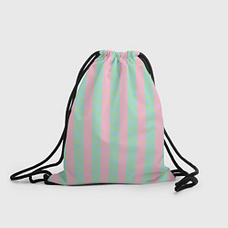 Рюкзак-мешок Полоска в цветочек - костюм Кена из фильма Барби, цвет: 3D-принт
