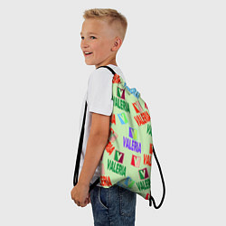 Рюкзак-мешок Валерия - разноцветный текст, цвет: 3D-принт — фото 2